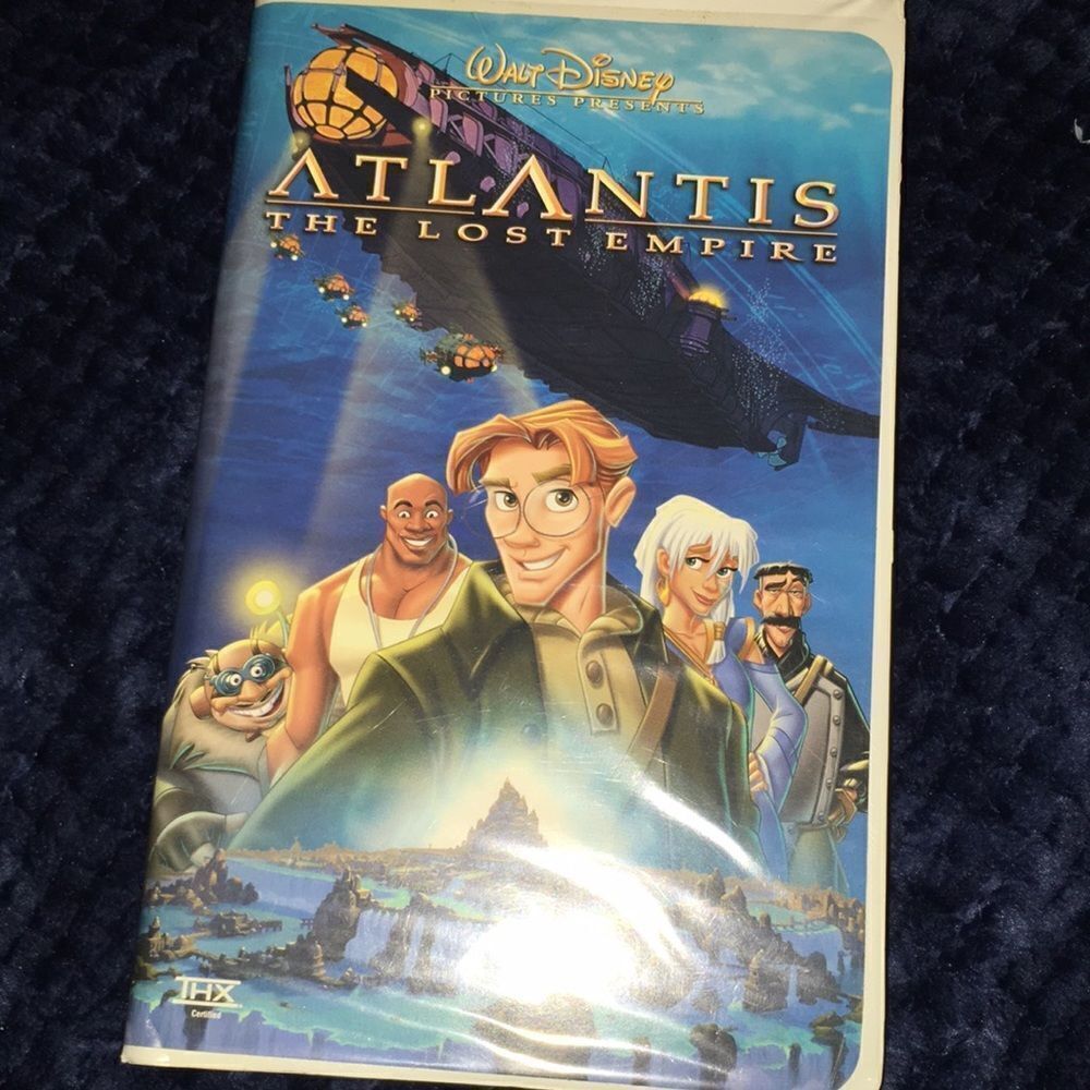 Walt Disney productions Atlantis the Lost empire vhs movie vintage clamshell